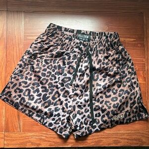 Leopard print Kill Crew shorts in Medium.